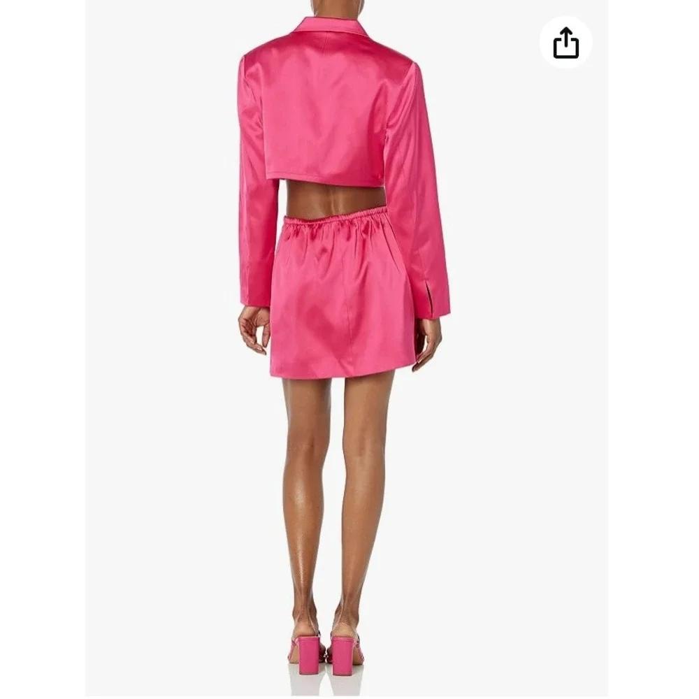 NEW Romeo Hunte x The Drop Hot Pink Cutout Blazer Dress Size M